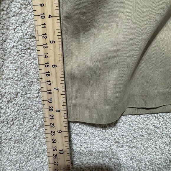 Tommy Bahama Casual Shorts Men's 38 Pleated Khaki‎ Brown Silk Cotton Blend - Picture 11 of 12